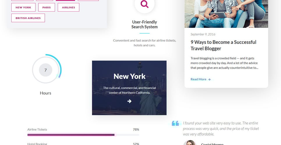 SkyBooking - Flight Booking HTML5 Website Template