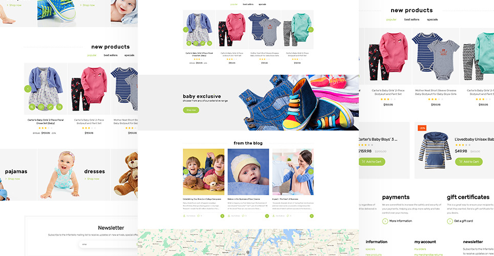 Infantello Infant Clothing Store Theme