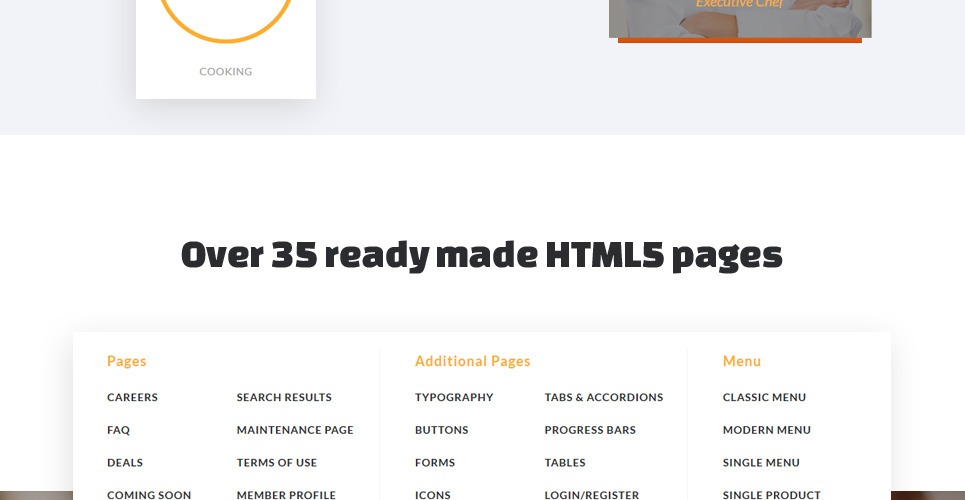 Sports Bar & Restaurant Multipage Website Template