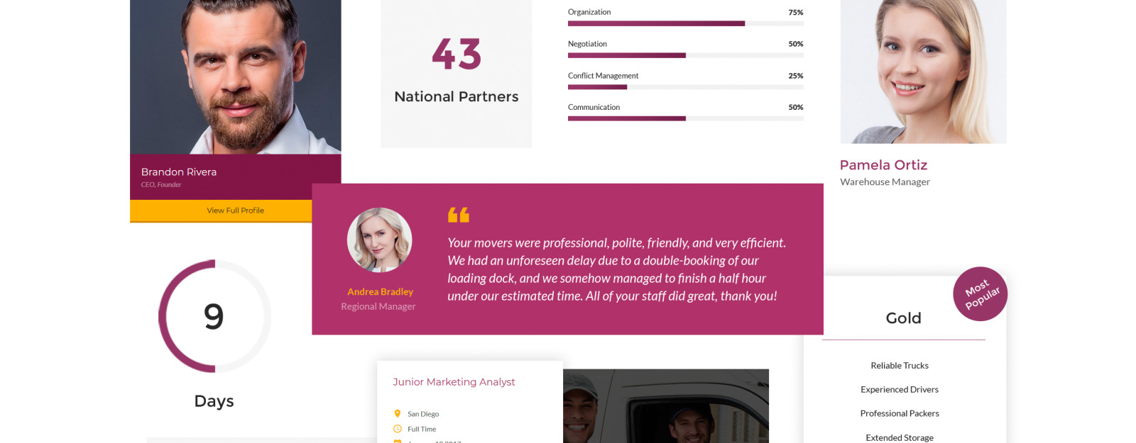 Moving Company Responsive Website Template TemplateMonster