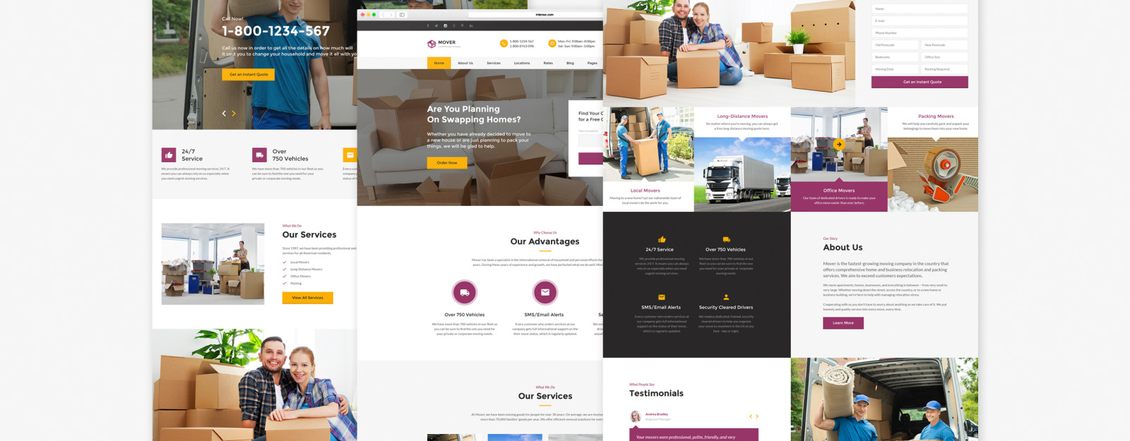 Moving Website Template
