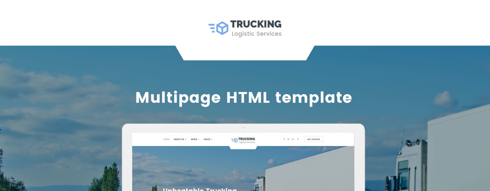 Trucking Logistics Transportation Services Html Website Template