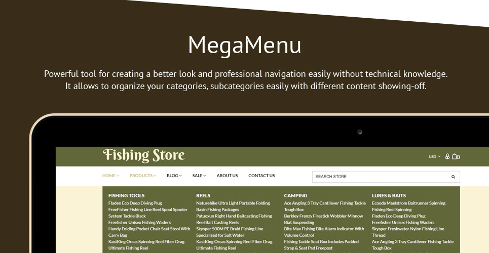 Fishing Store Fishing Supplies & Equipment Shopify Theme