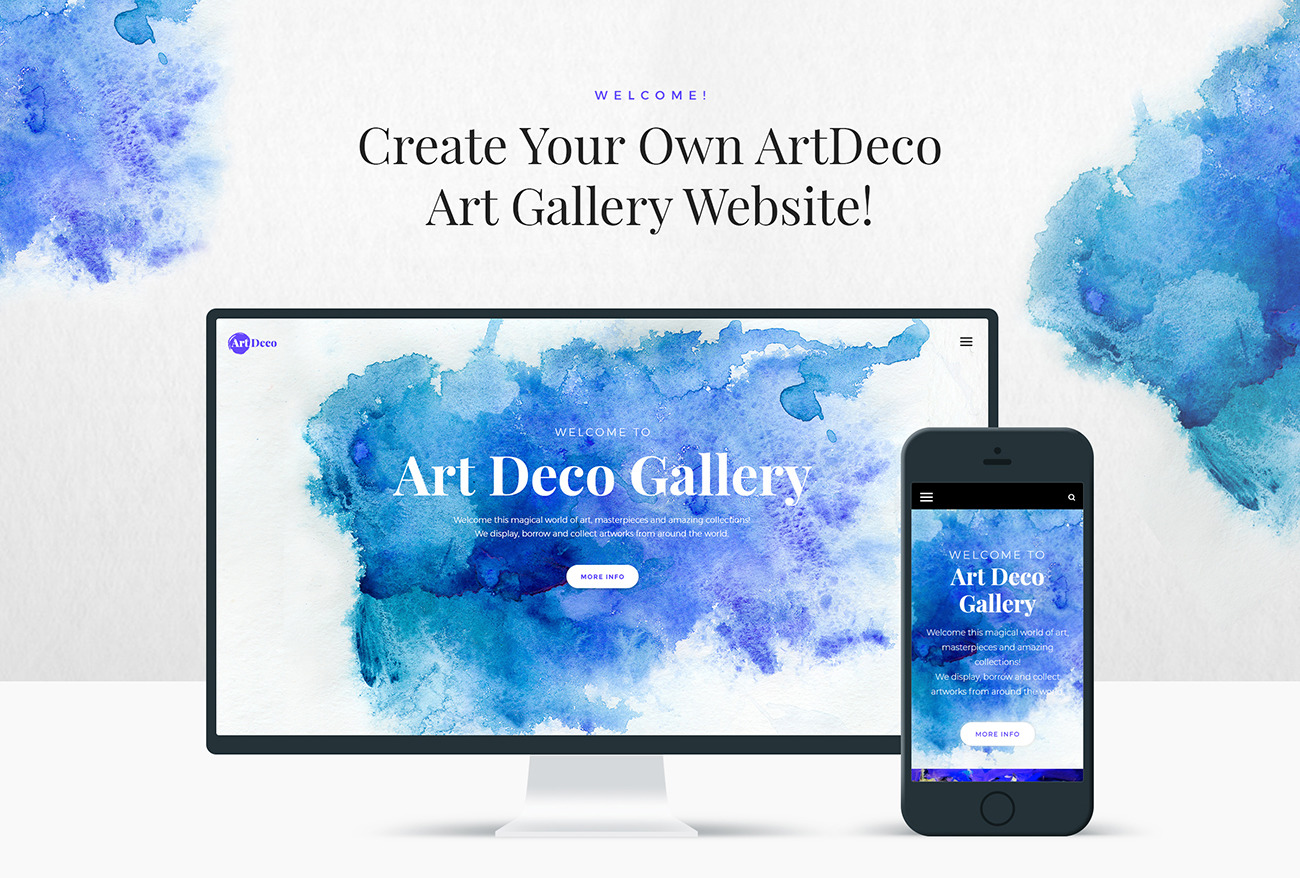 Art Deco - Gallery Art Gallery WordPress Theme