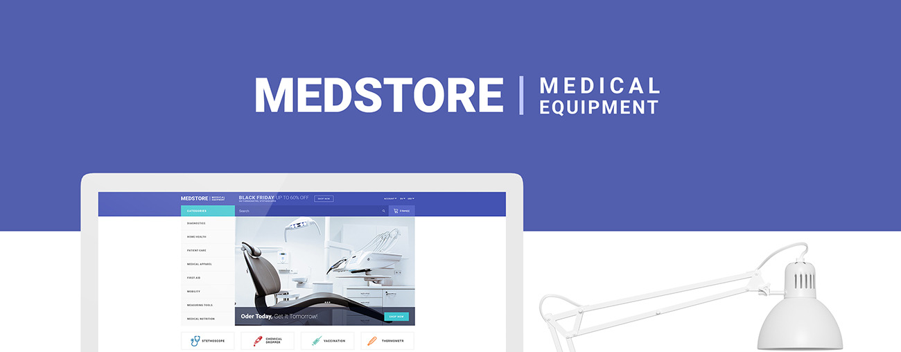 Medstore Responsive Medical Equipment Online Store OpenCart Template