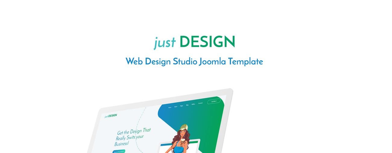 JustDESIGN  Design Studio Joomla Template