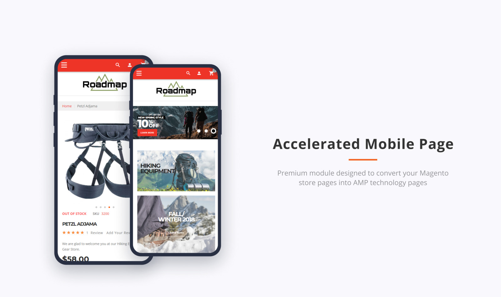 Roadmap Outdoor Sports Gear Store Template Magento Theme