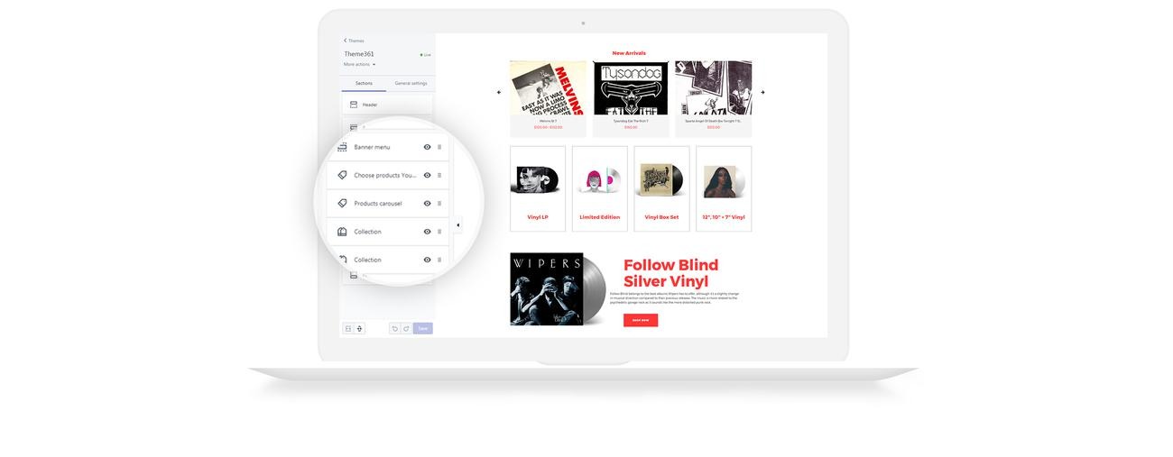 The Vinyl Music Store Creative Shopify Theme