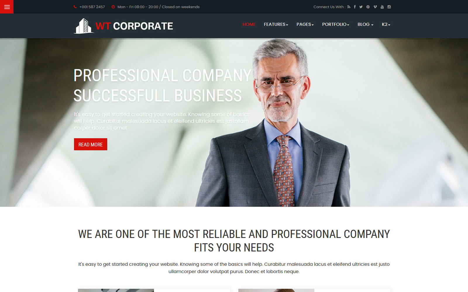 WT Corporate Business Joomla Template Joomla Template 100740