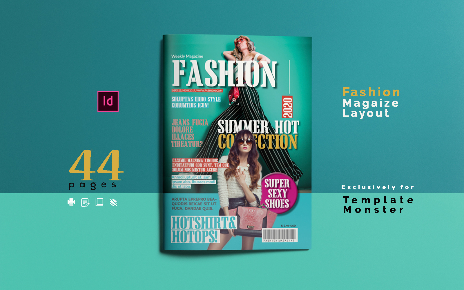 Fashion Magazine Template #02 #102900 - TemplateMonster