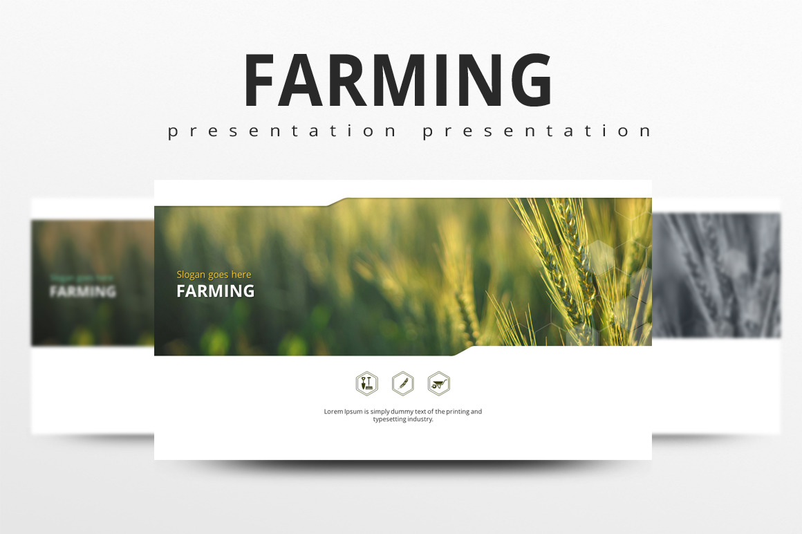 Farming PowerPoint template 103089 TemplateMonster