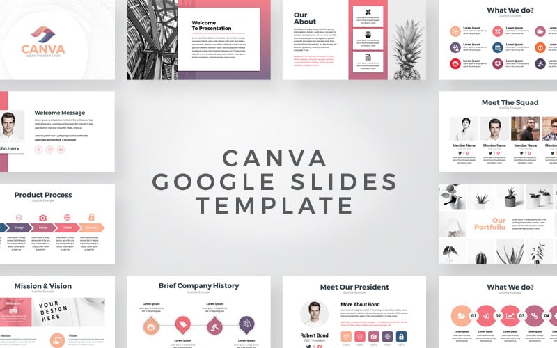 Canva Business Presentation Google Slides TemplateMonster