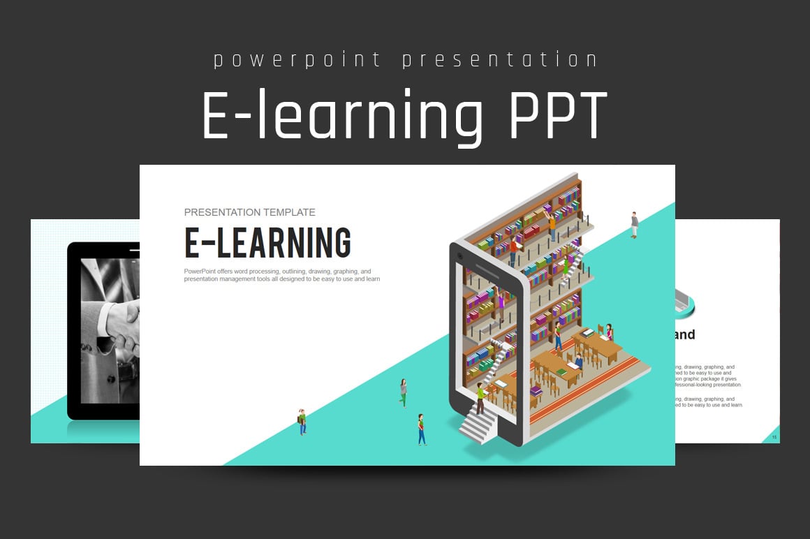 E-learning PPT PowerPoint Template #107833 - TemplateMonster