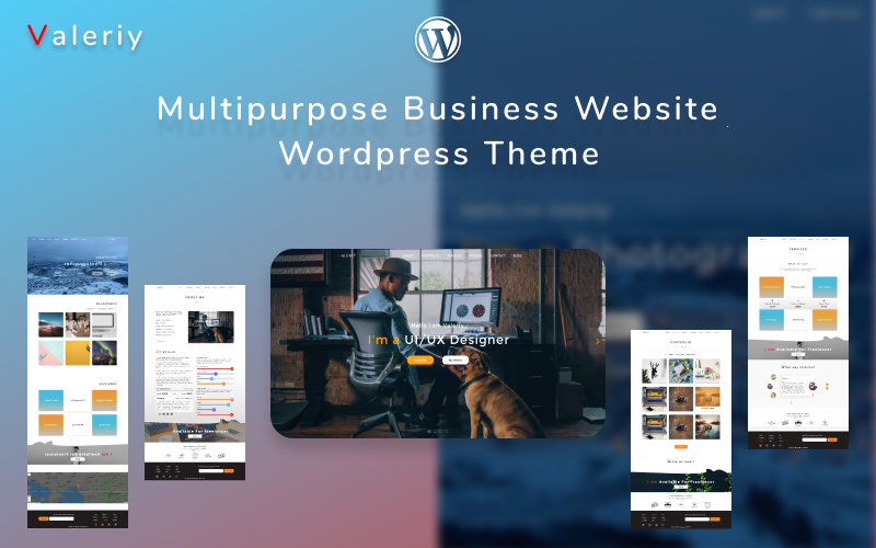 Valeriy | Multipurpose Personal and Business with Blog WordPress  Themes 108794