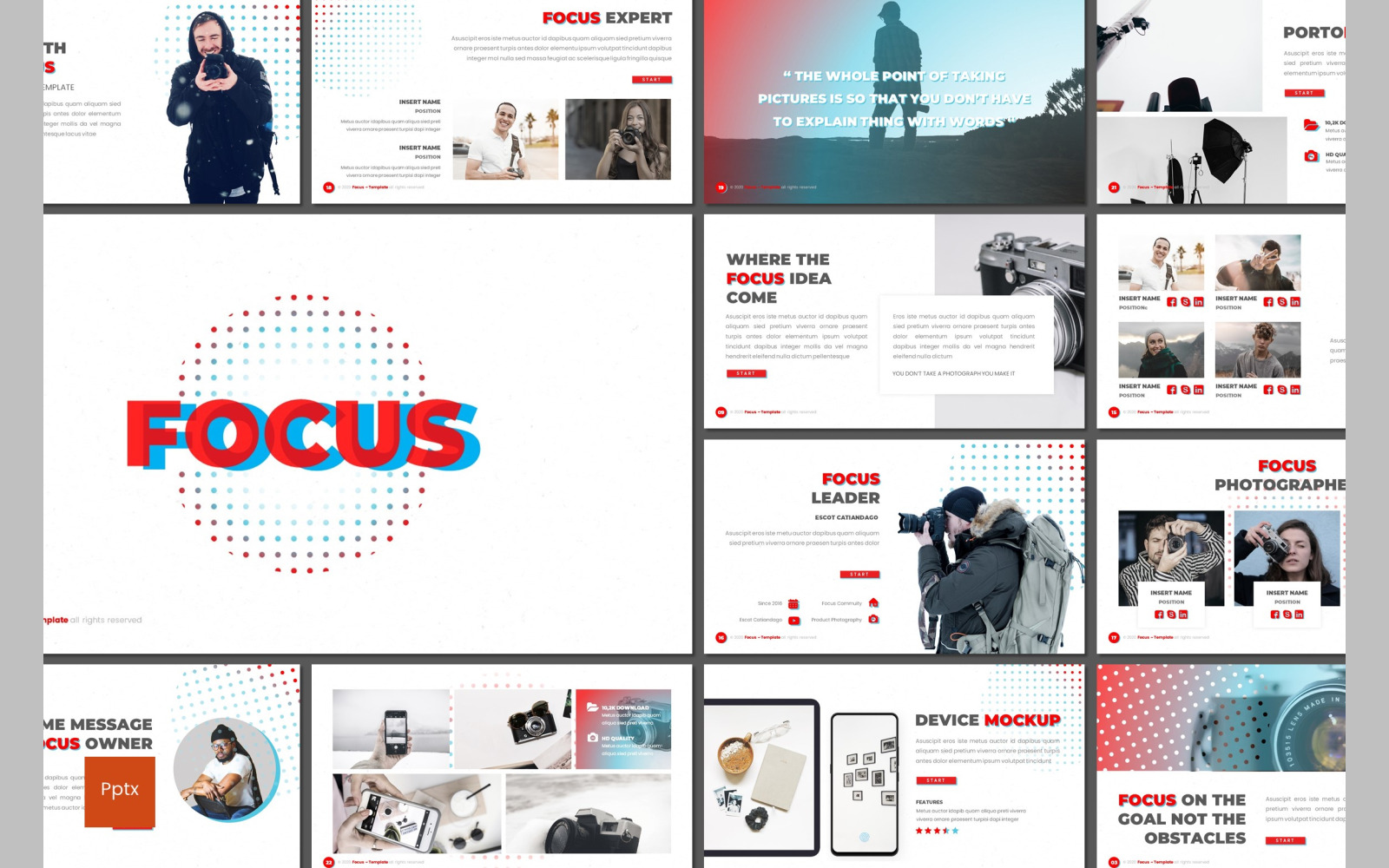 Focus PowerPoint Template #110596 - TemplateMonster