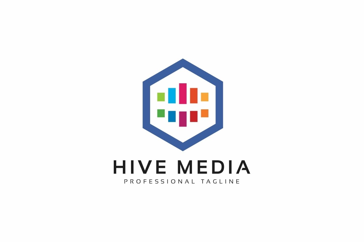 Hive Media Logo Template #116774 - TemplateMonster