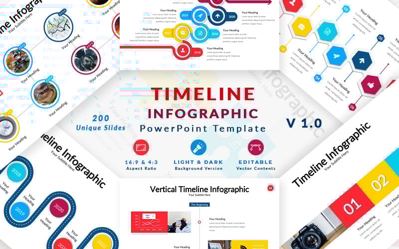 Timeline Infographic PowerPoint template TemplateMonster Timeline Infographic PowerPoint template TemplateMonster