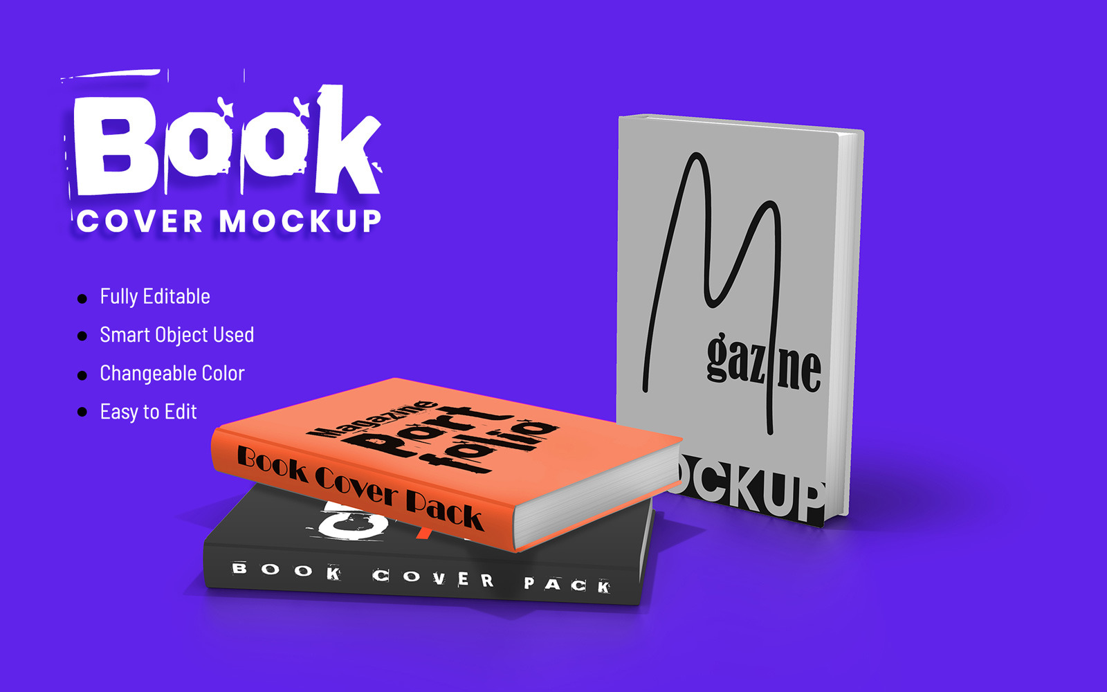 Book Cover product mockup #121851 - TemplateMonster