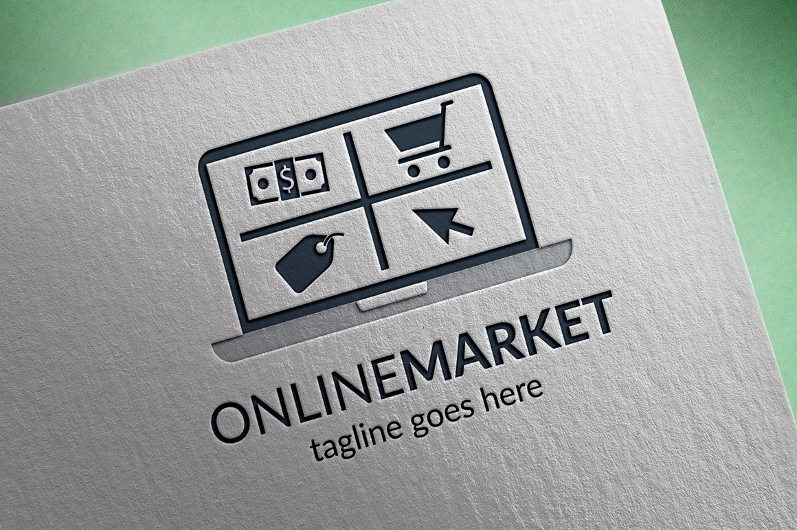 Online Market Logo Template #122947 - TemplateMonster