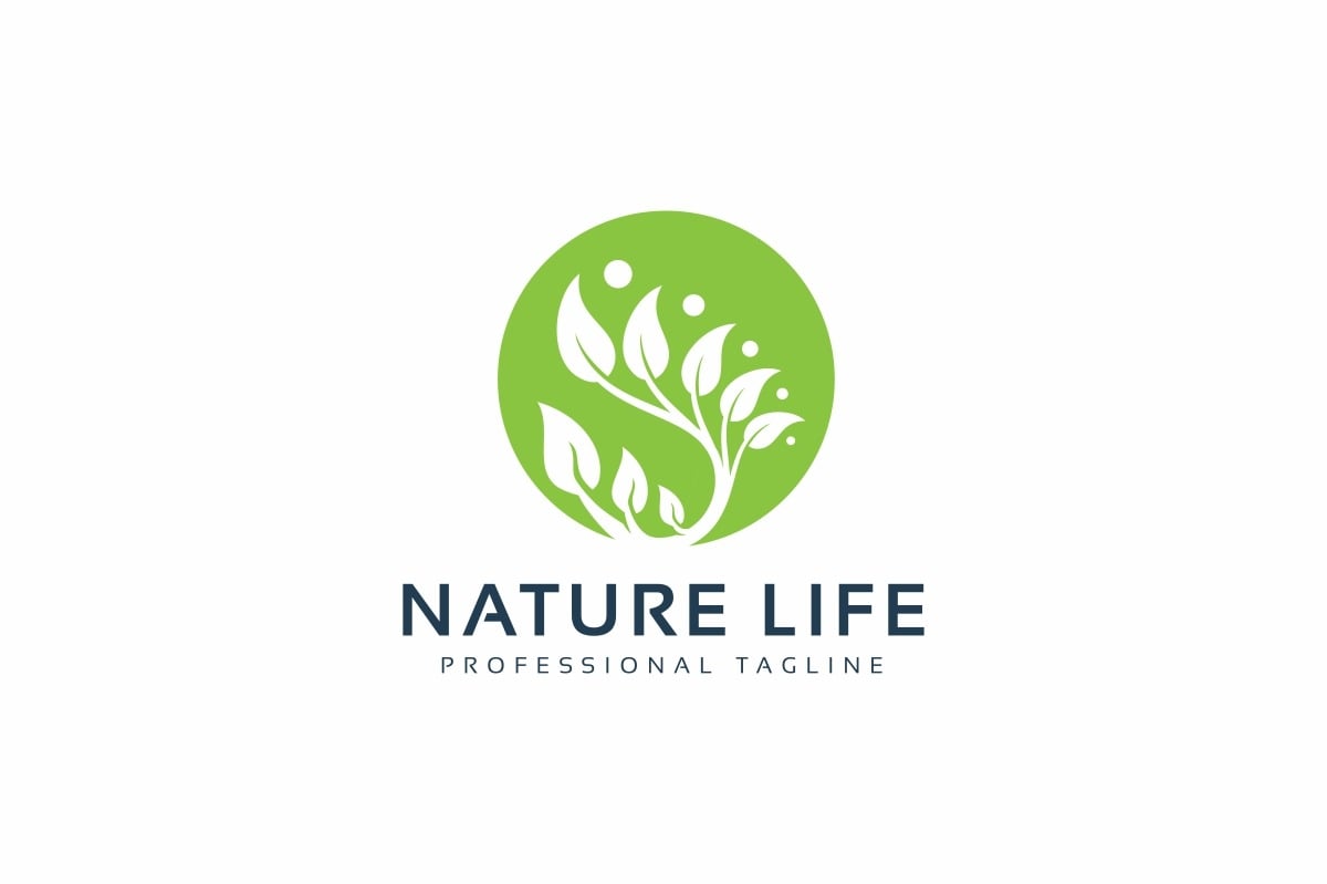 Nature Life Logo Template #124271 - TemplateMonster