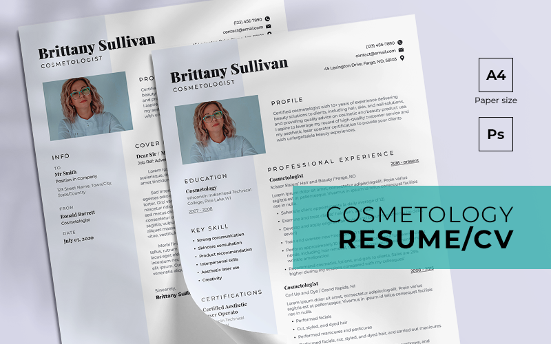 Cosmetology Free Resume Template 136862 TemplateMonster