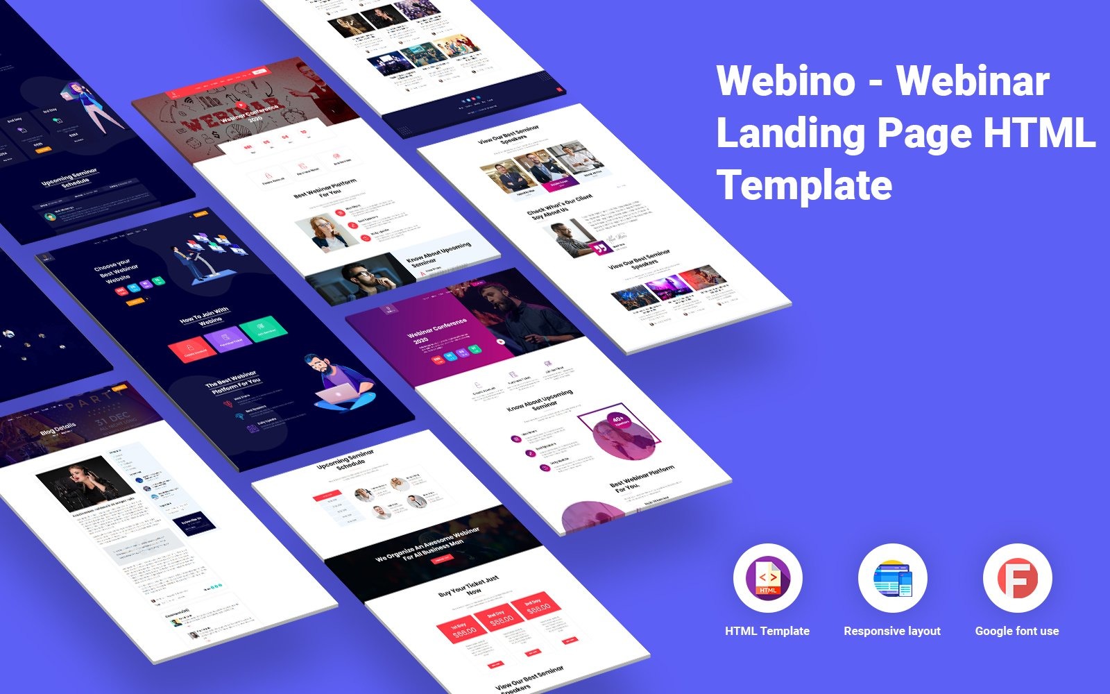 Webino - Webinar Landing Page Website Template