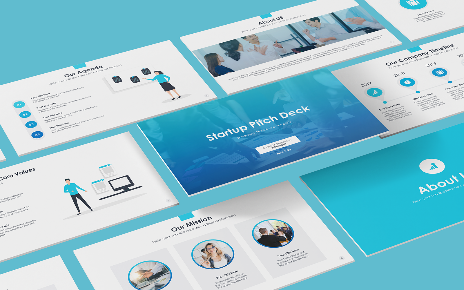 Free Startup Pitch Deck PowerPoint Template TemplateMonster
