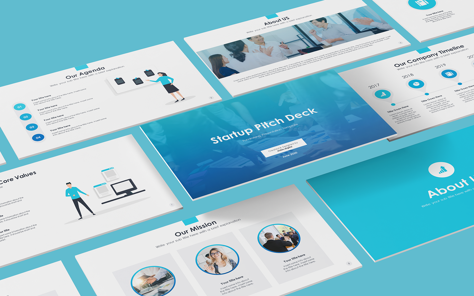 Startup Pitch Deck Powerpoint Template