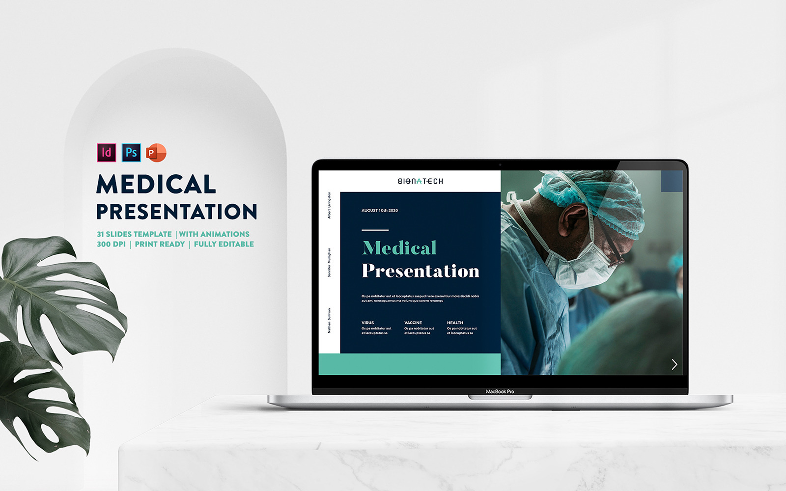 Medical Healthcare Presentation PowerPoint template