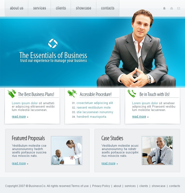 Management Company Website Template #15840