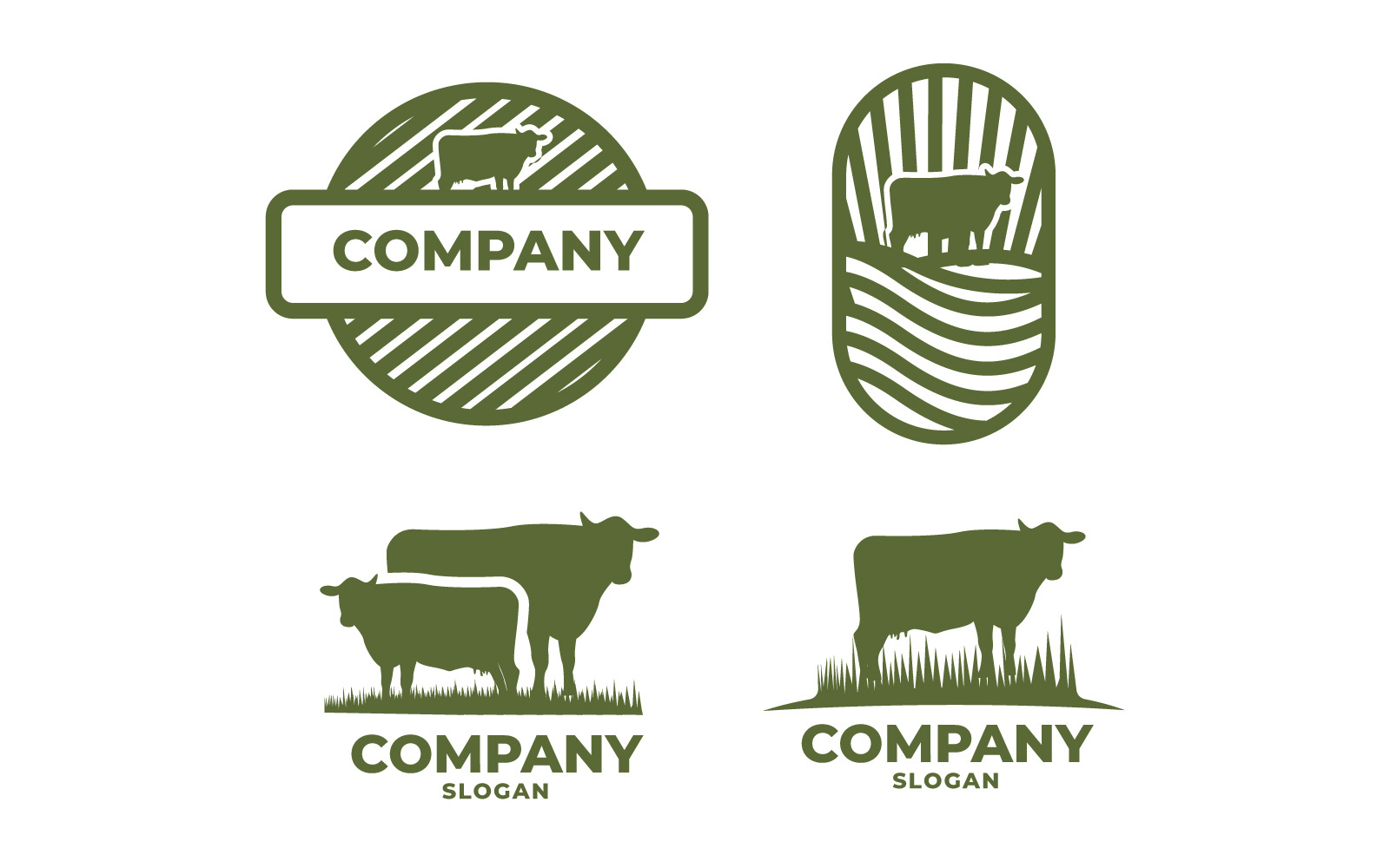 Cattle Farm Creator Logo Template #160437 - TemplateMonster