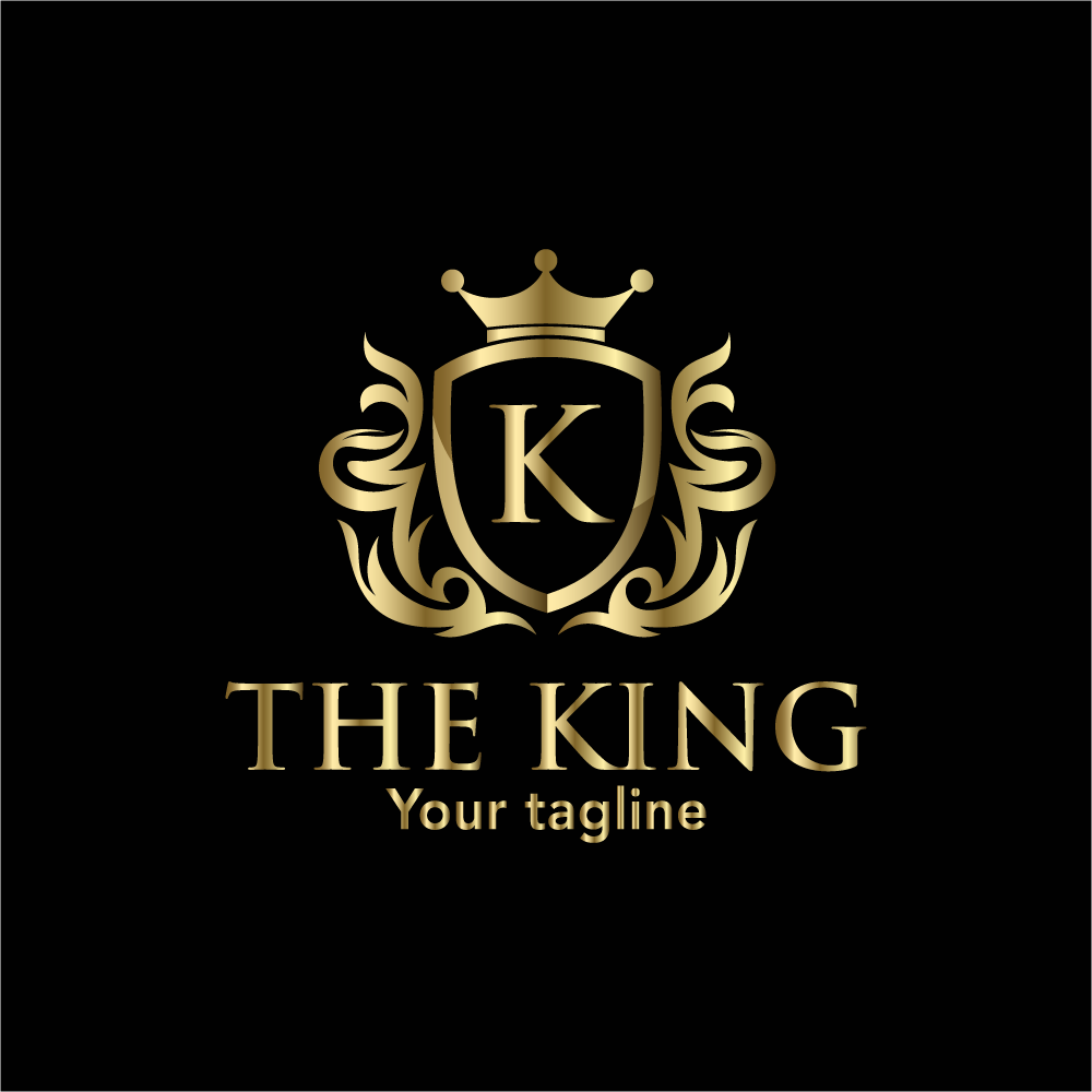 Gold K Letter Logo Template #171320 - TemplateMonster
