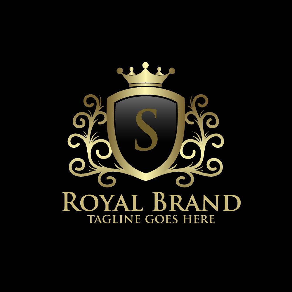 Gold Luxury Royal Brand S Logo Template - TemplateMonster