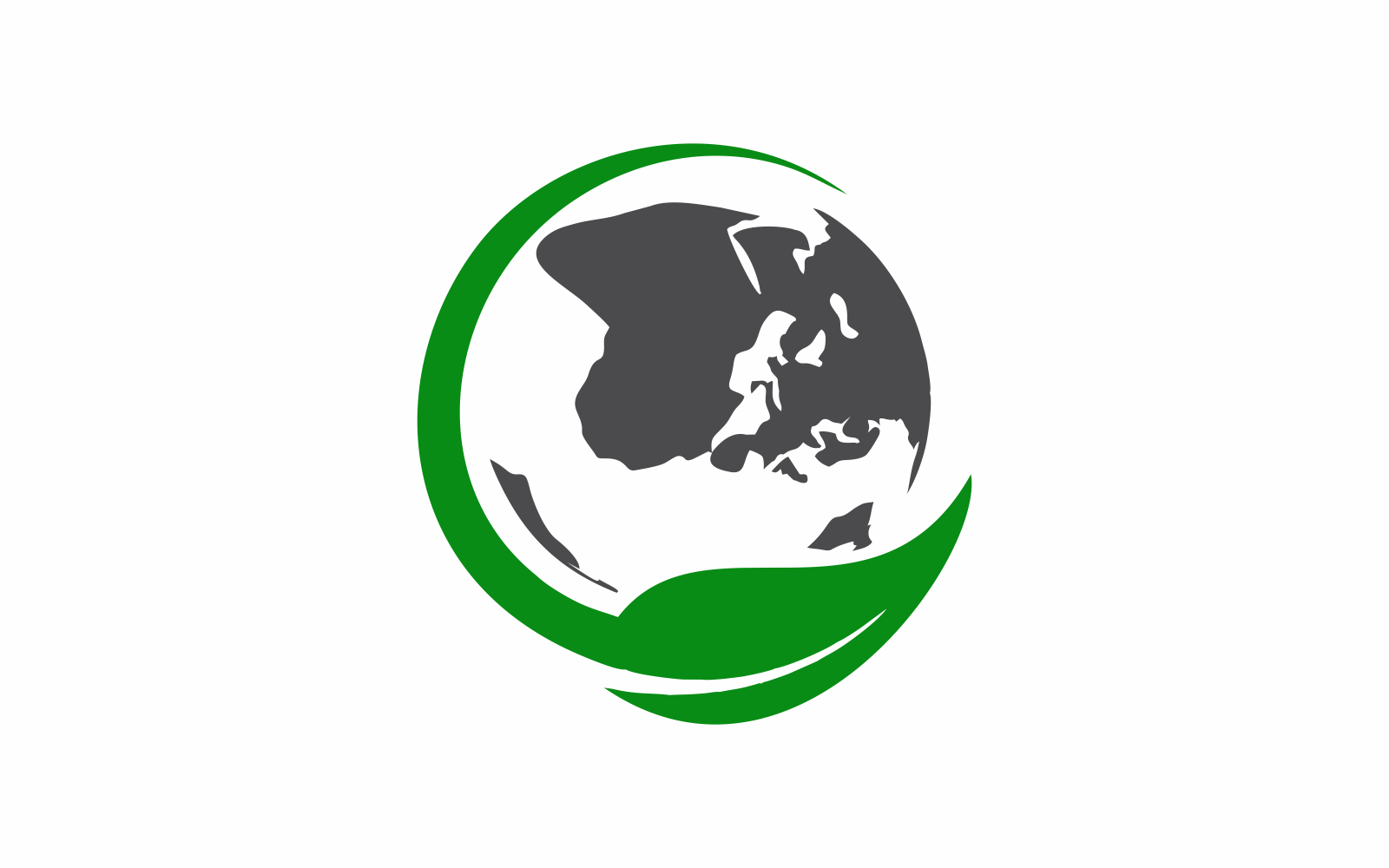 Green Globe Logo Template #175981 - TemplateMonster