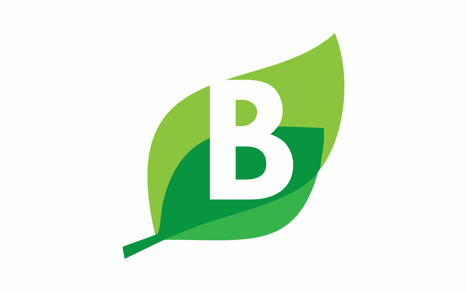 Initial B is Green Logo Template #175983 - TemplateMonster