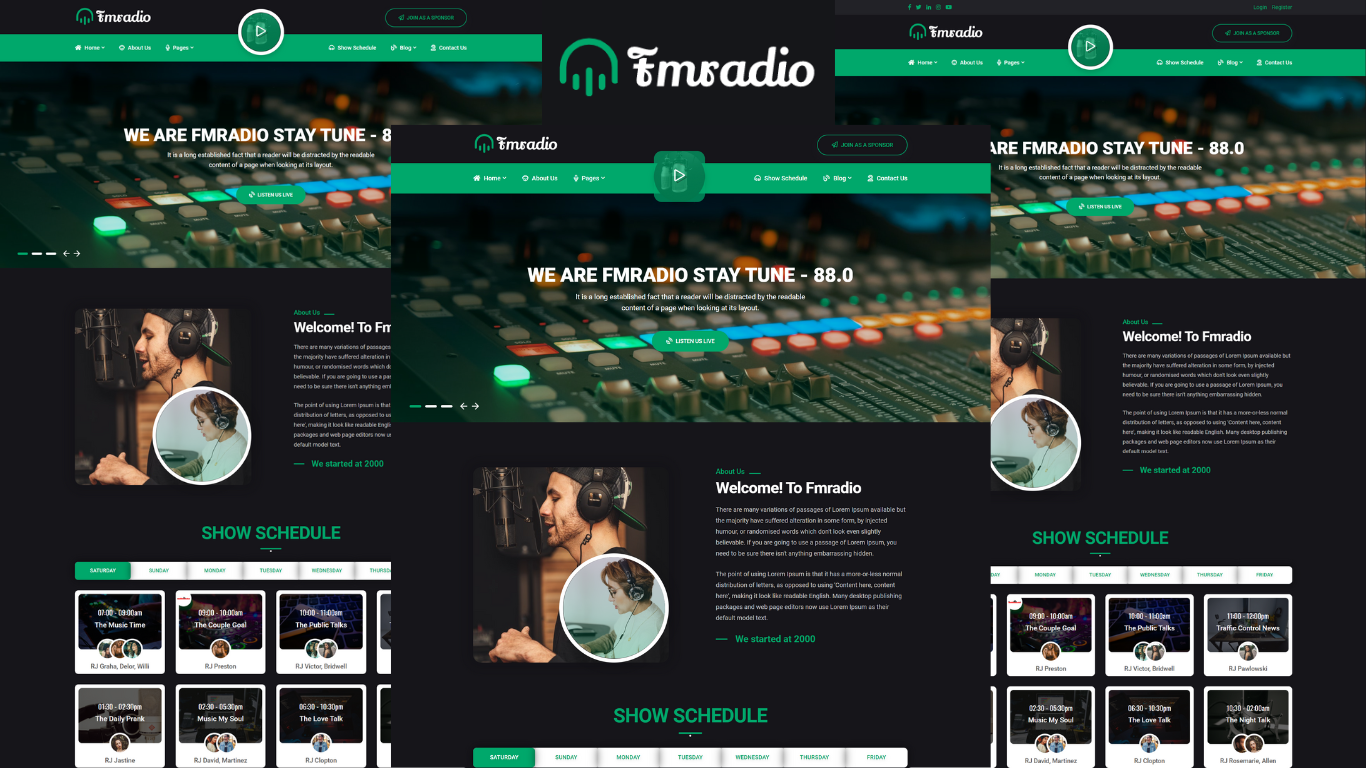 Fmradio - FM Radio Bootstrap HTML5 Template - TemplateMonster