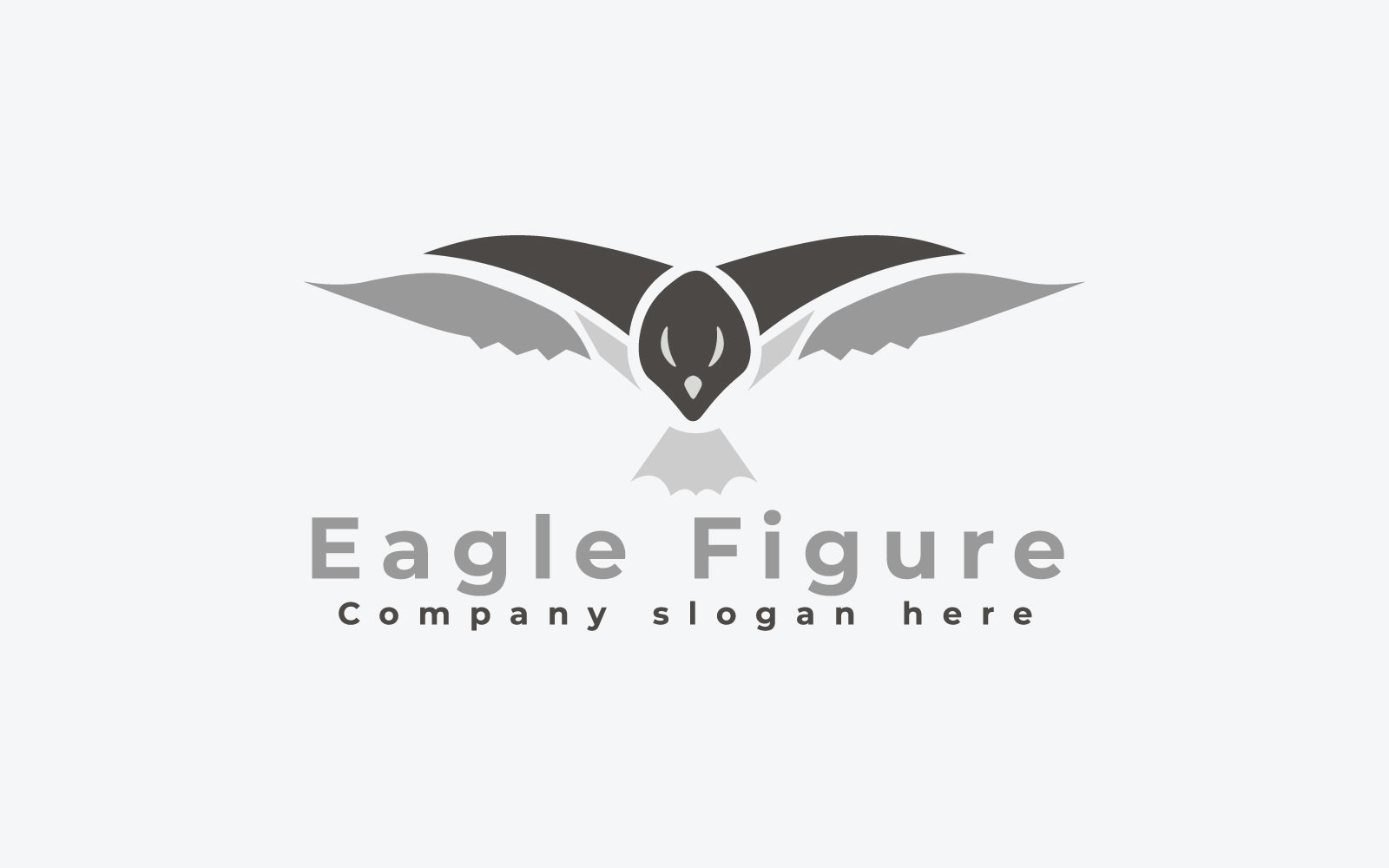 Eagle Figure Logo Template #182762 - TemplateMonster