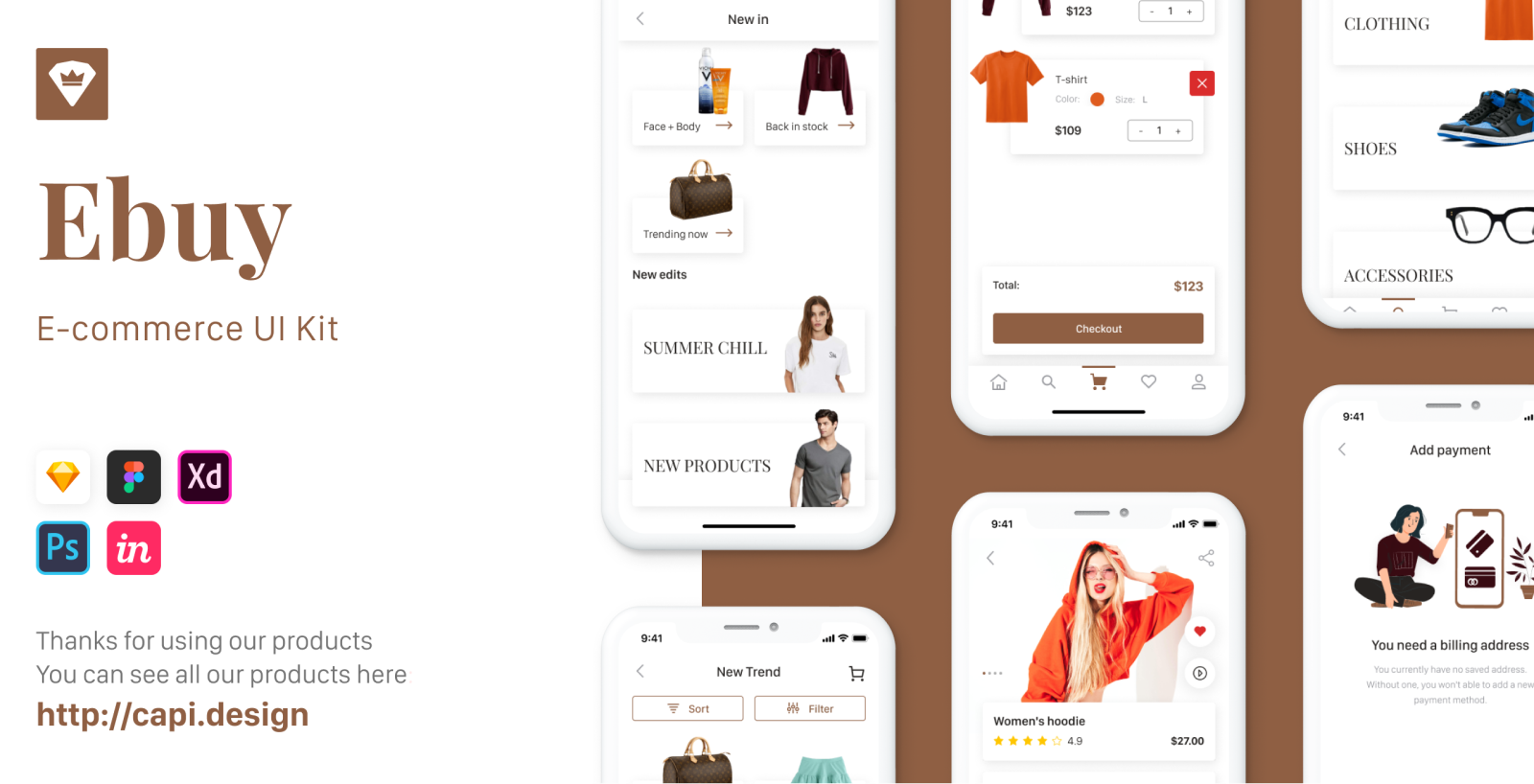 Ebuy App UI Kit 185384 TemplateMonster
