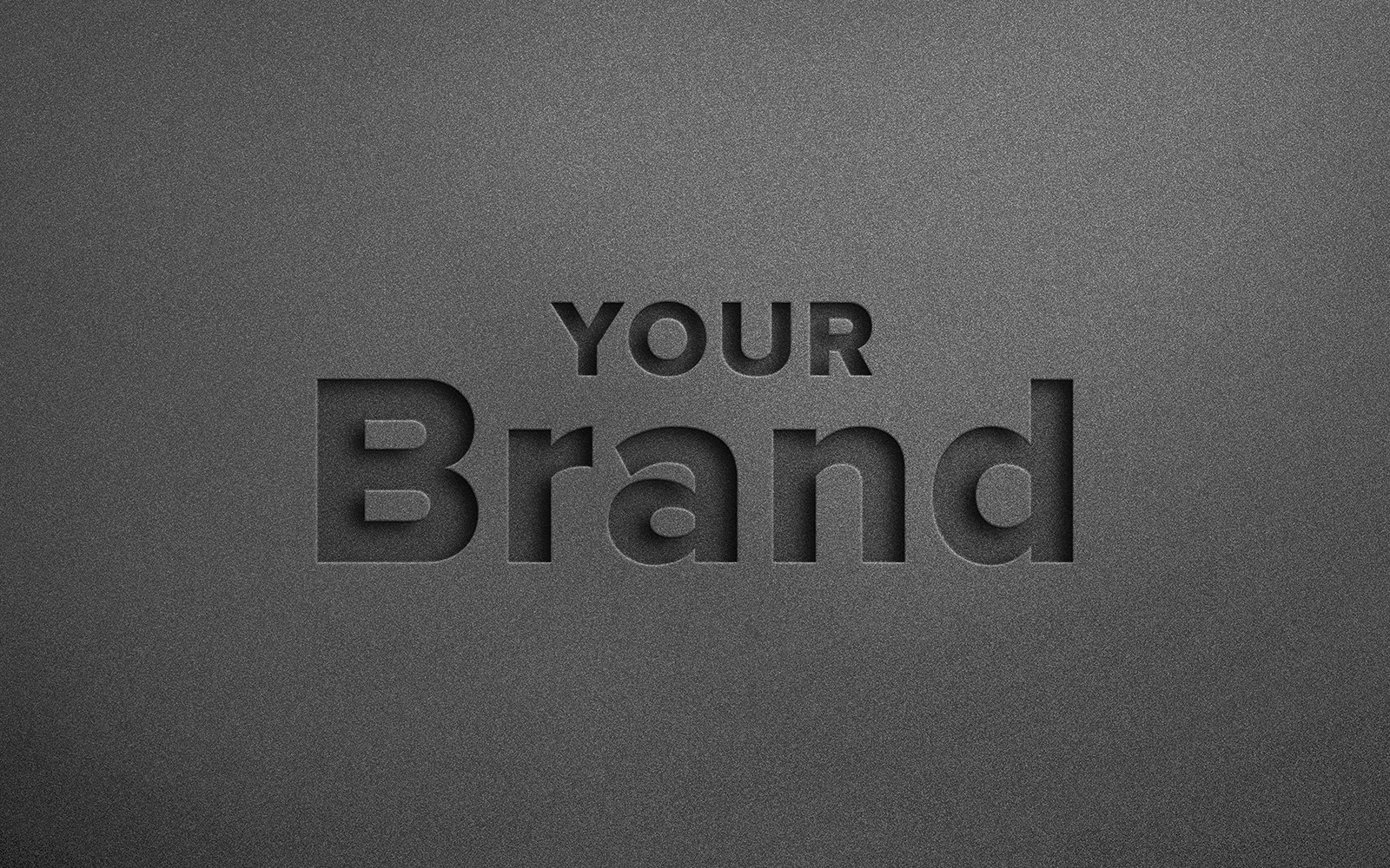 Debossed Effect Logo Mockup Product Mockup