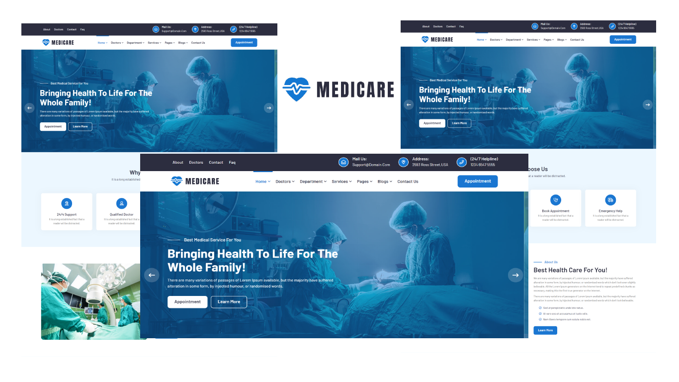 Medicare Medical And Doctor Bootstrap 5 Html5 Template