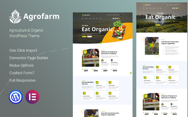 Agrofarm – Agriculture & Organic WordPress Theme Theme 187932