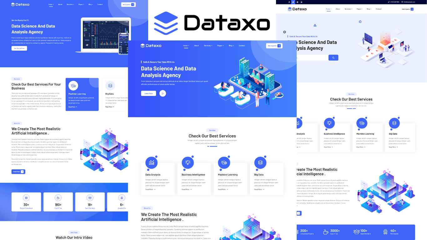 Dataxo – Data Science & Analytics Bootstrap 5 HTML Template