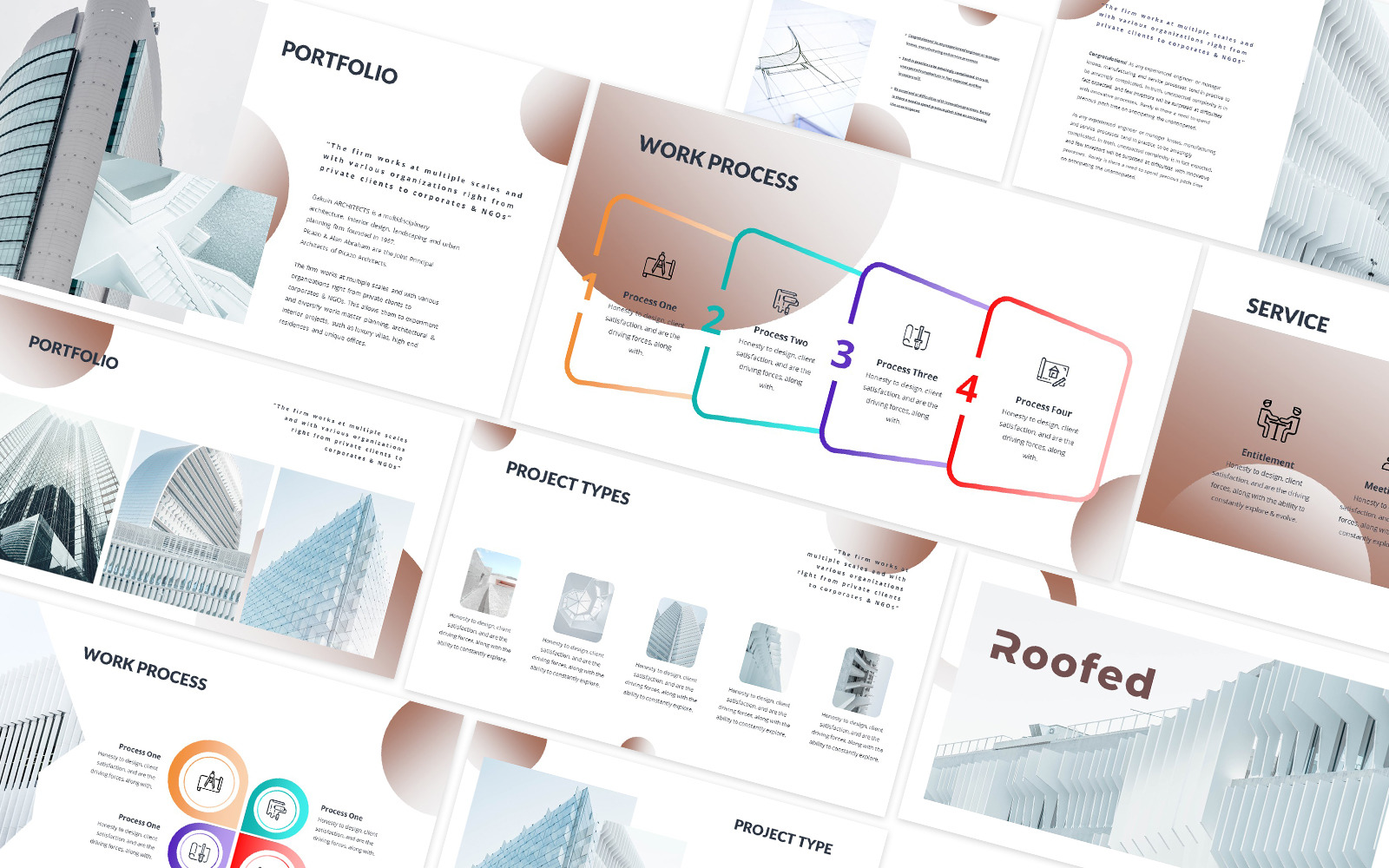 Roofed Powerpoint Template 190286 TemplateMonster