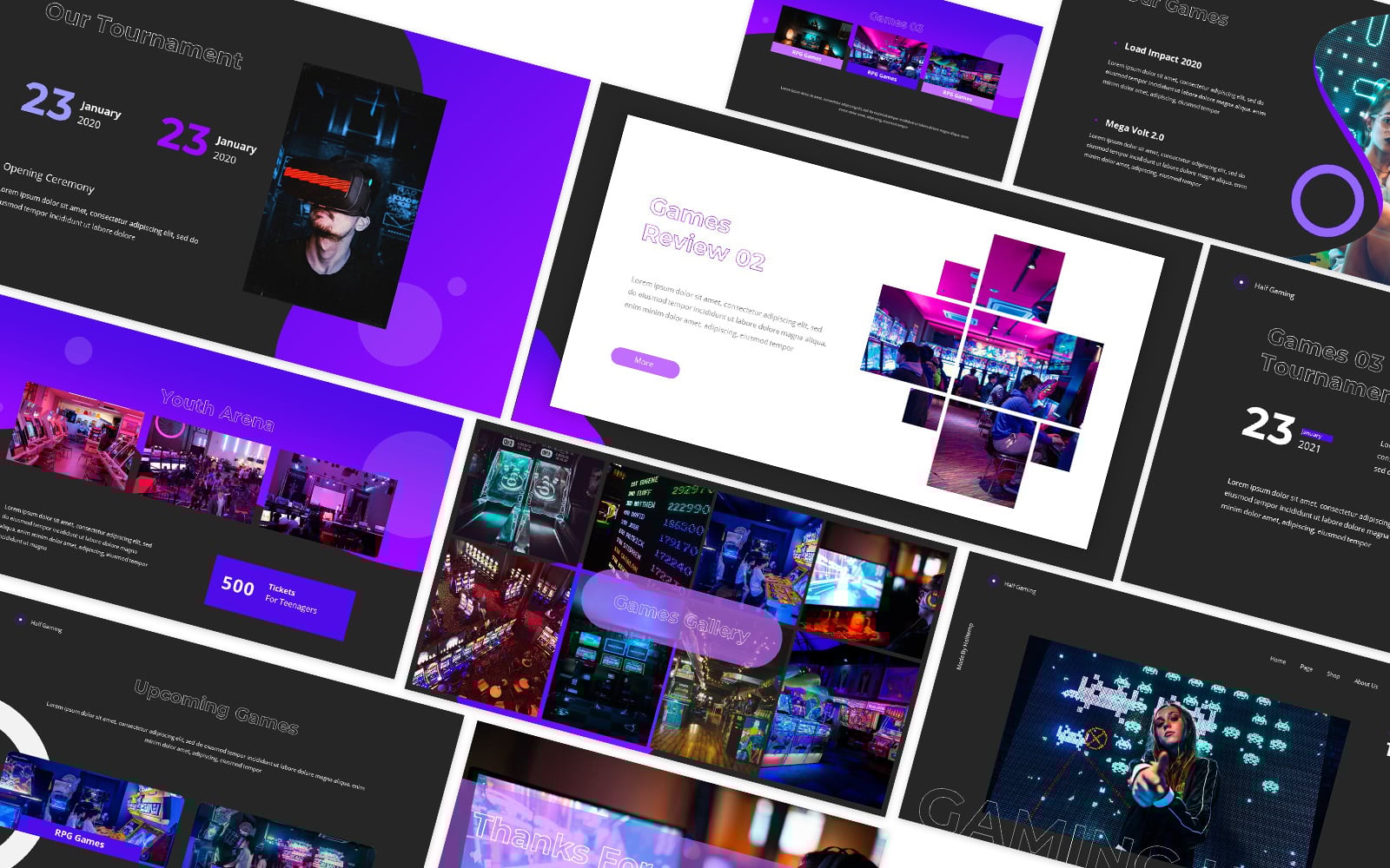 Gaming Google Slides Template #190317 - TemplateMonster