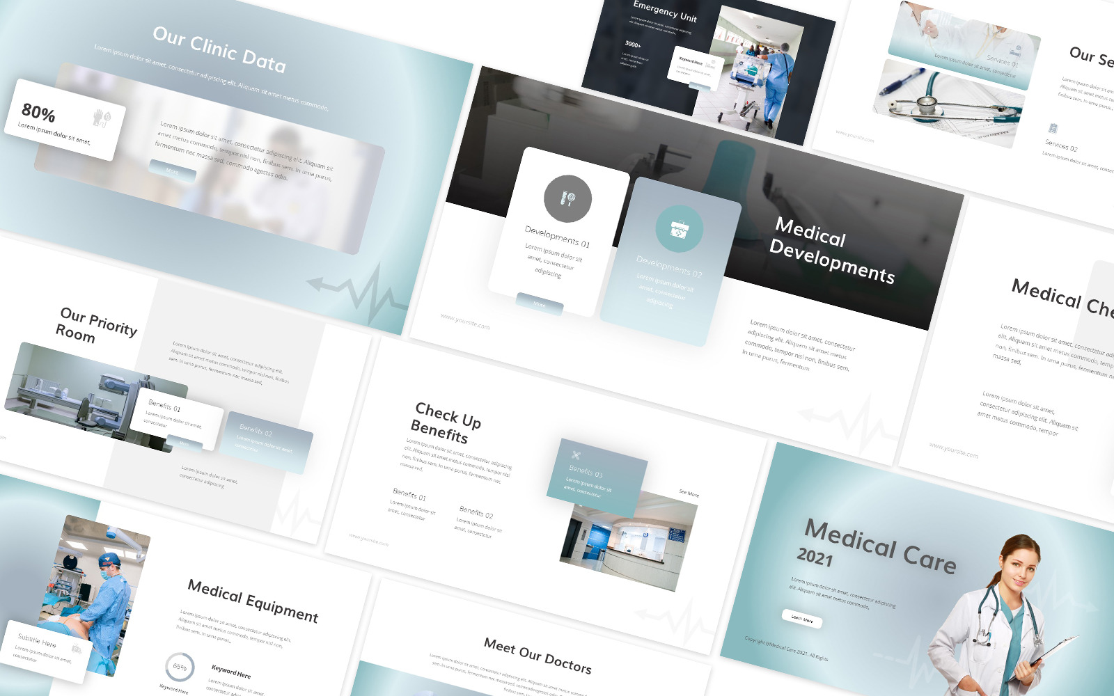 Medical Care 2 Google Slides Template - TemplateMonster