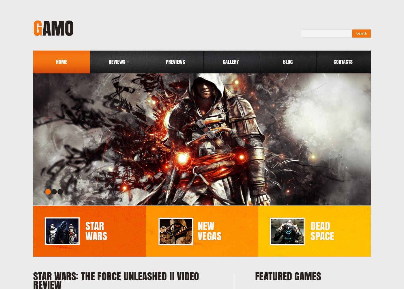 Free Game Portal Responsive WordPress Theme - TemplateMonster