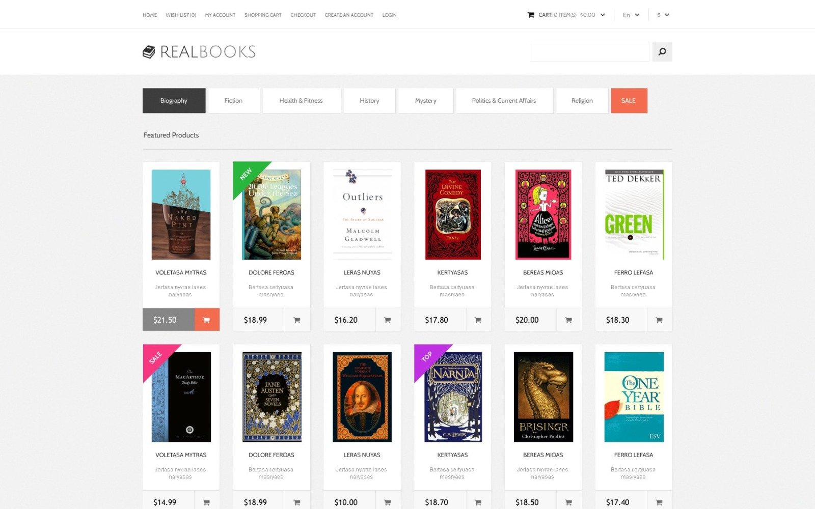 Free Books Responsive OpenCart Template TemplateMonster