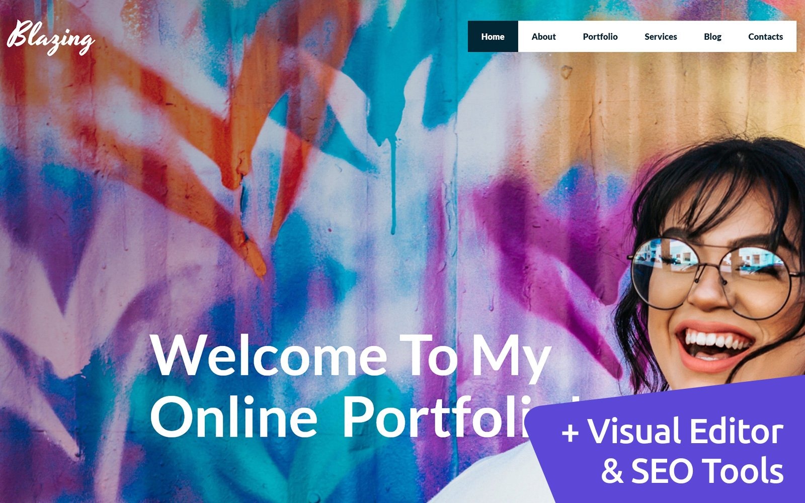 Personal Portfolio MotoCMS Creative Website Template MotoCMS Website 195997