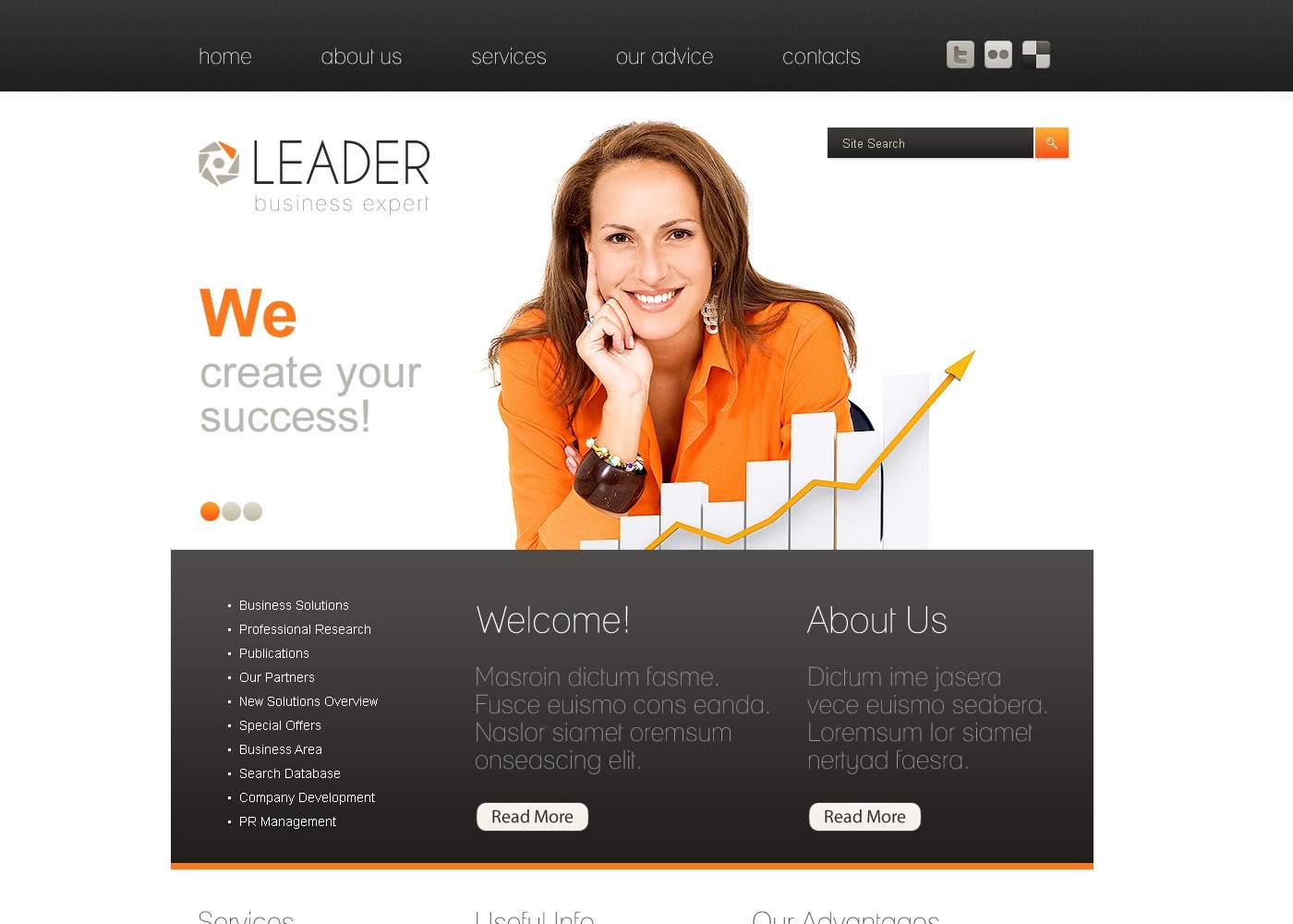 Free Business Consulting Services WordPress Theme & Website Template