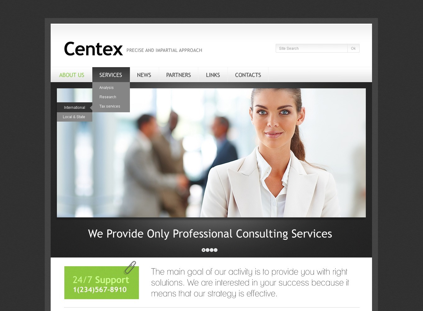 Free Consulting Company WordPress Template - TemplateMonster